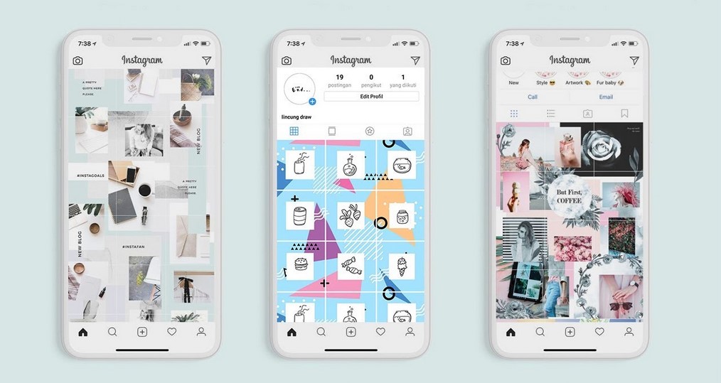 Detail Background Feed Instagram Olshop Nomer 2