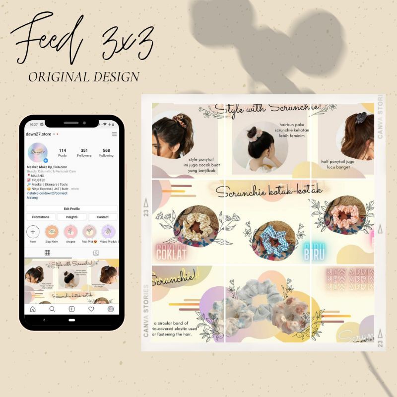 Detail Background Feed Instagram Olshop Nomer 24