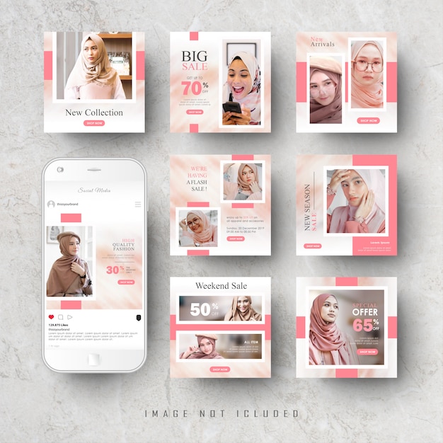 Detail Background Feed Instagram Olshop Nomer 49
