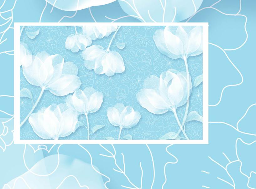 Detail Background Floral Biru Nomer 14