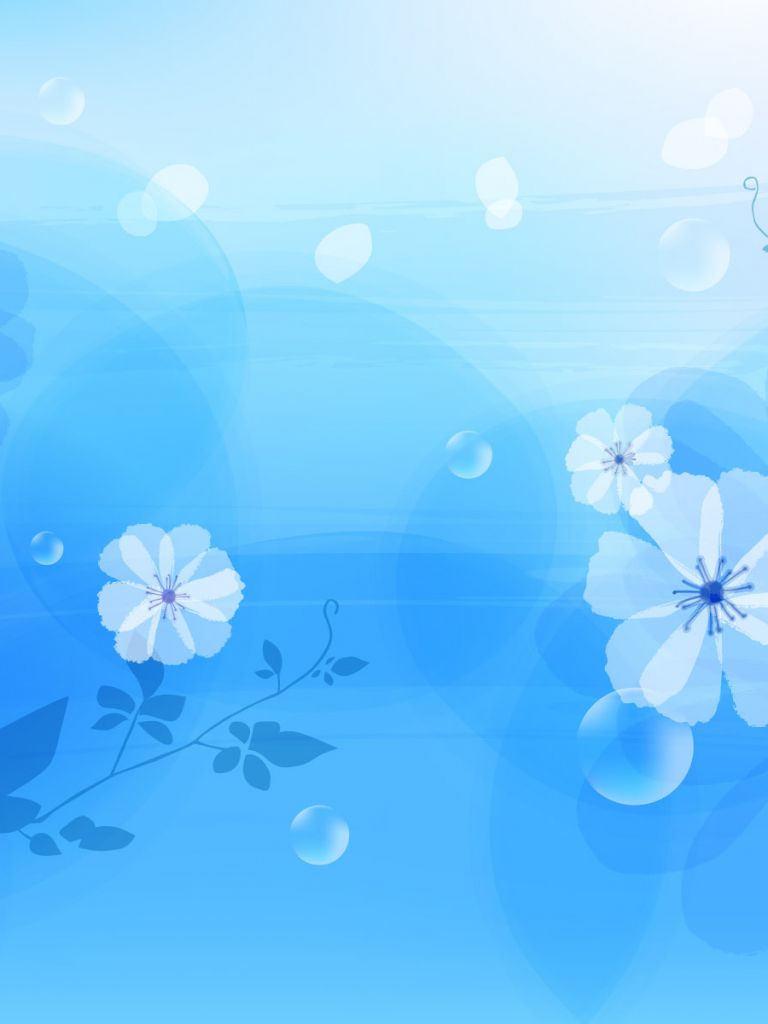 Detail Background Floral Biru Nomer 17