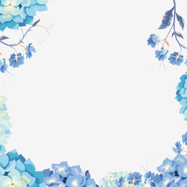 Detail Background Floral Blue Nomer 21
