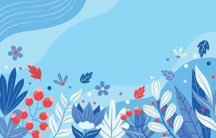 Detail Background Floral Blue Nomer 32