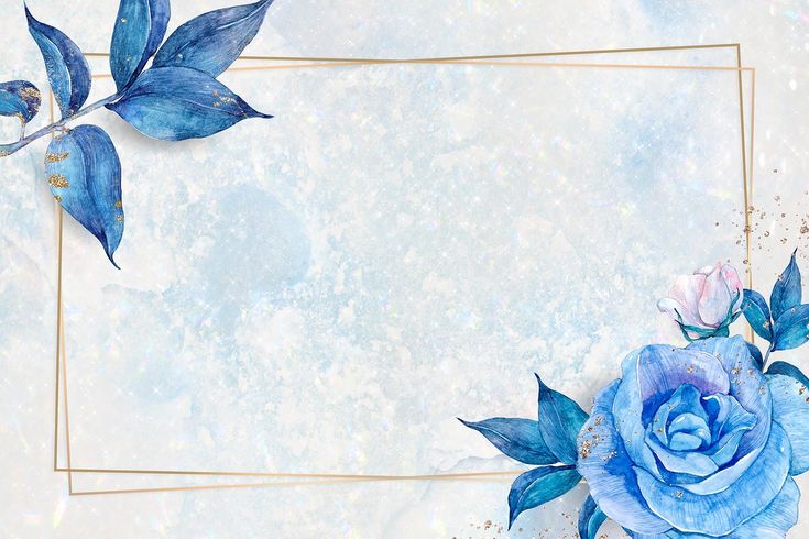 Detail Background Floral Blue Nomer 5