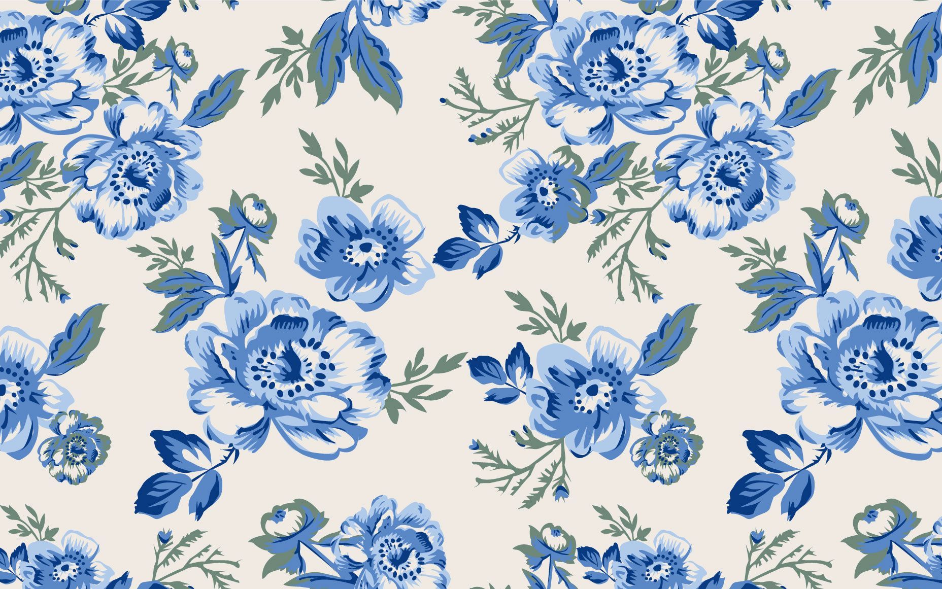 Detail Background Floral Blue Nomer 41