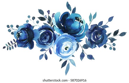 Detail Background Floral Blue Nomer 53