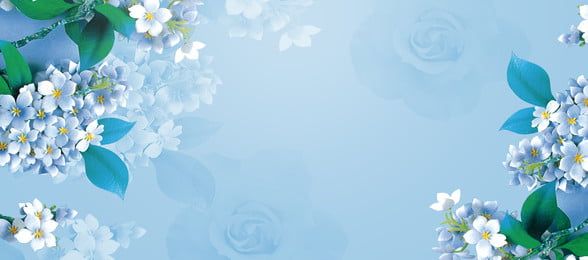 Detail Background Floral Blue Nomer 7