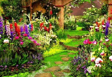 Detail Background Flower Garden Nomer 30