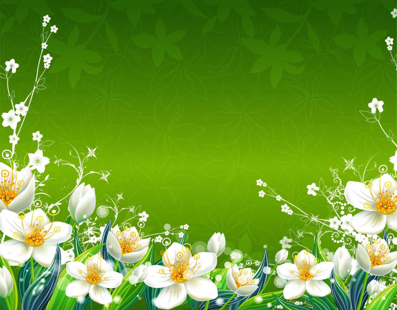 Detail Background Flower Green Nomer 22