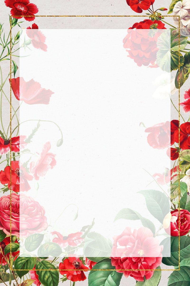 Detail Background Flower Red Nomer 4