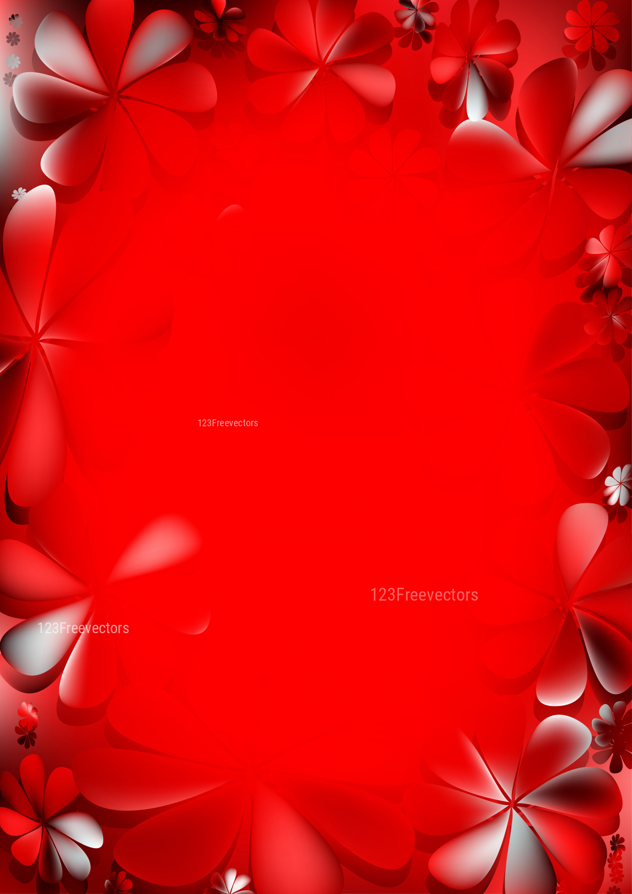 Download Background Flower Red Nomer 9