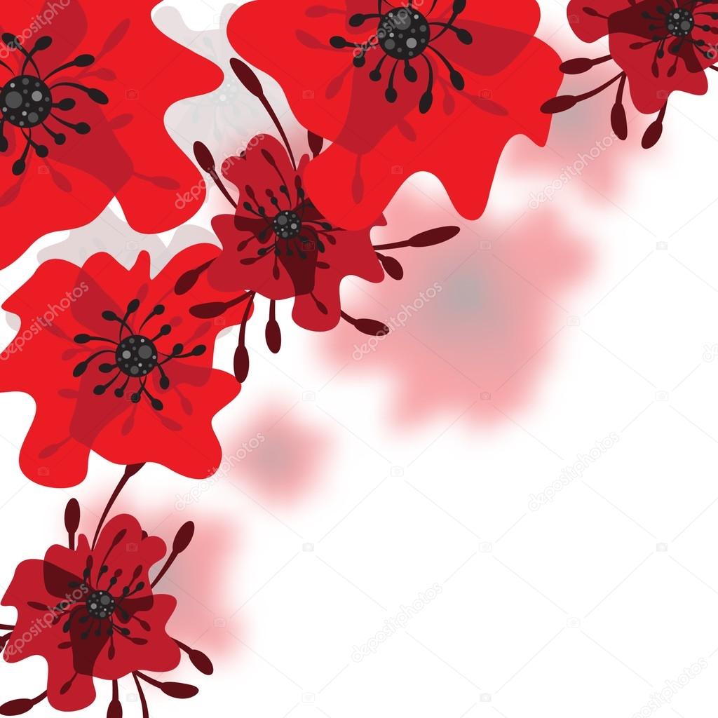 Detail Background Flower Red Nomer 10