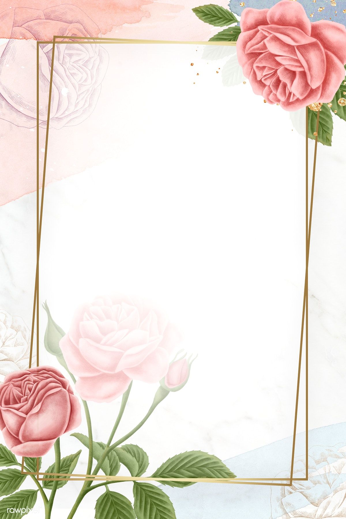 Detail Background Flower Rose Nomer 22