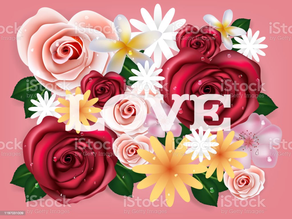 Detail Background Flower Rose Nomer 50