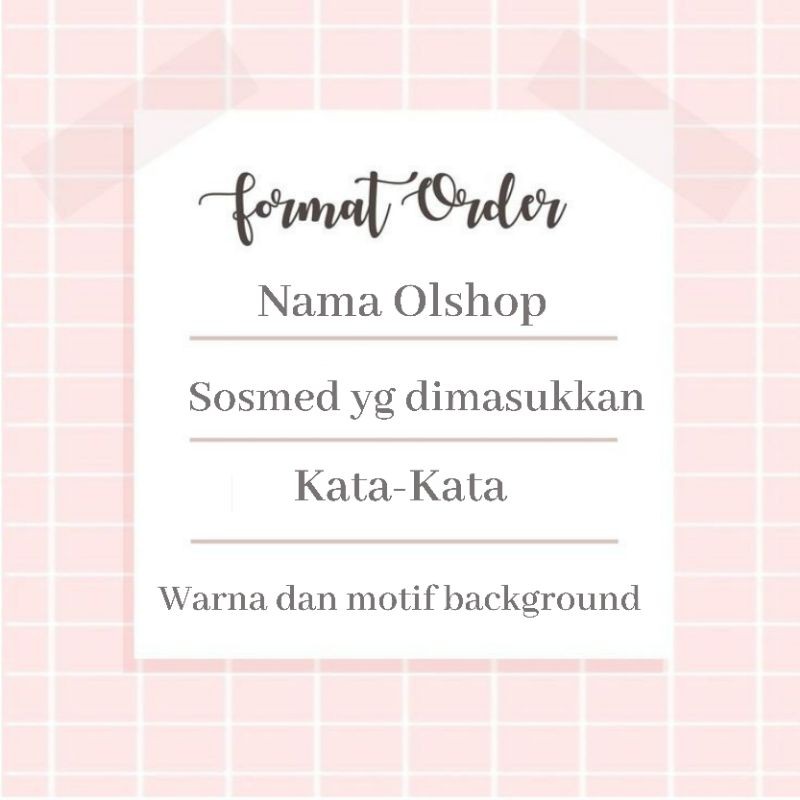 Detail Background Format Order Olshop Nomer 21