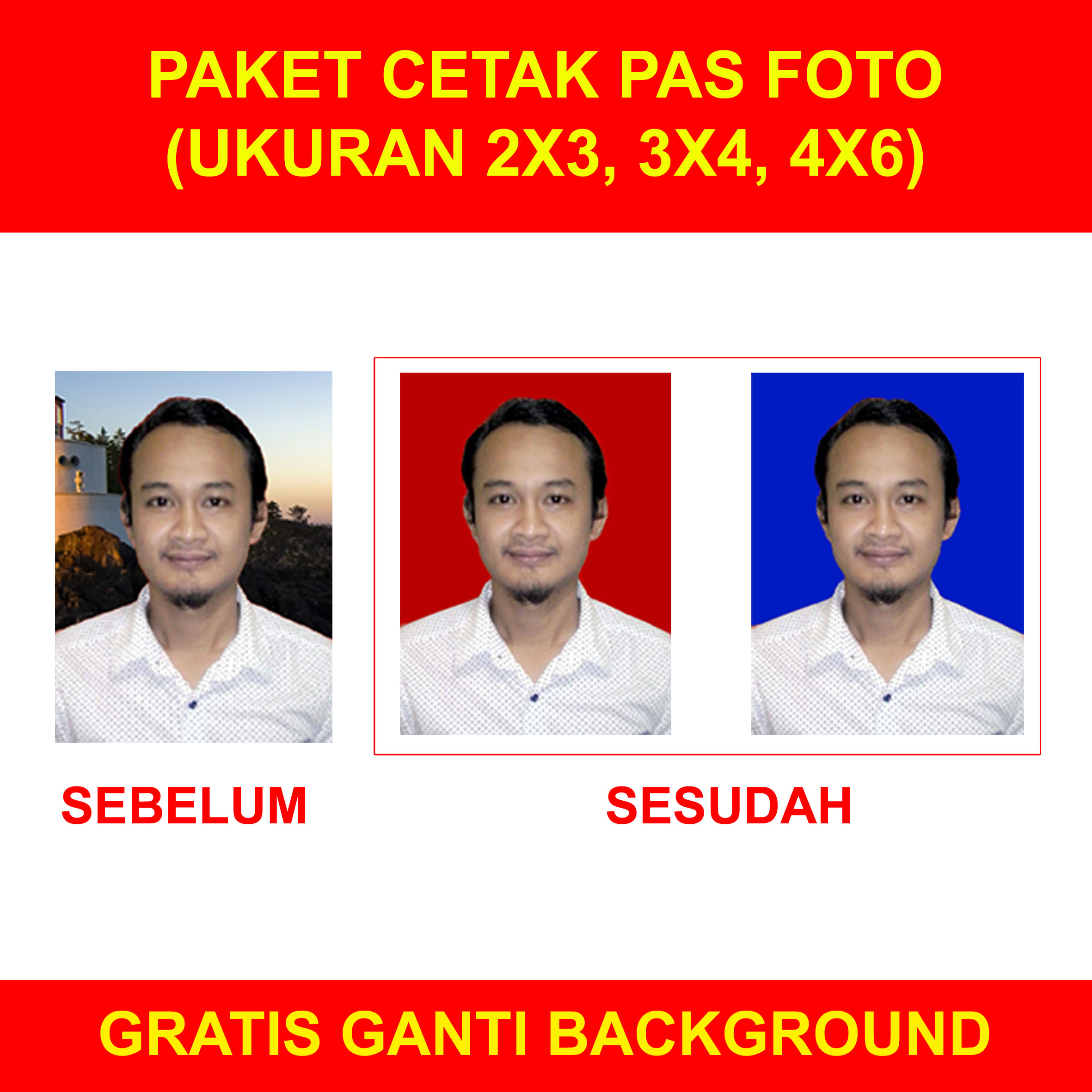 Detail Background Foto 3x4 Nomer 35