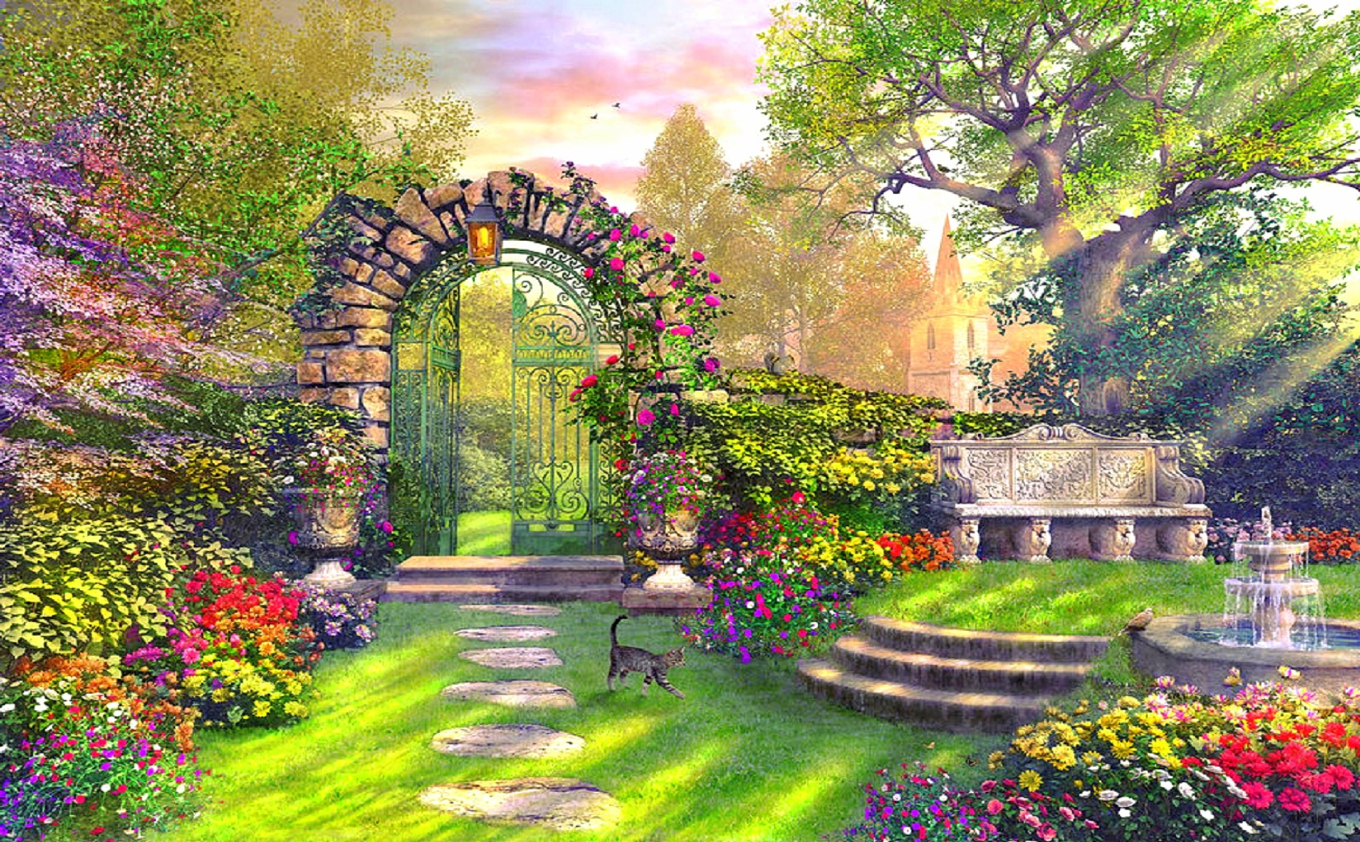 Detail Background Garden Nomer 20