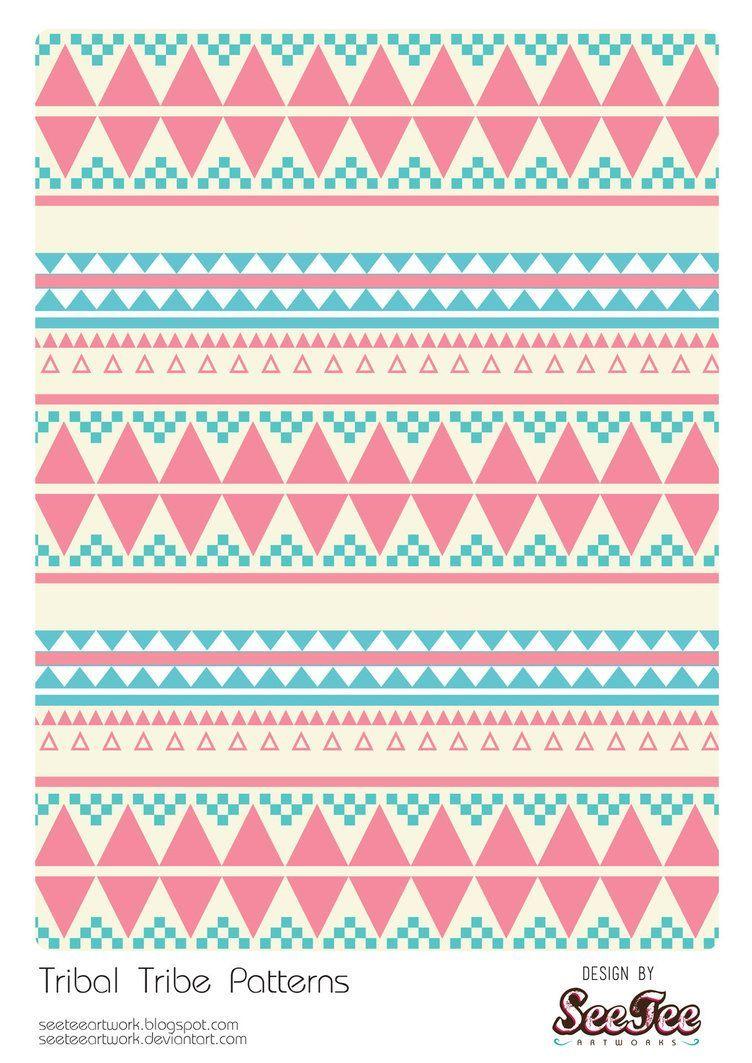 Detail Background Garskin Tribal Pink Nomer 48