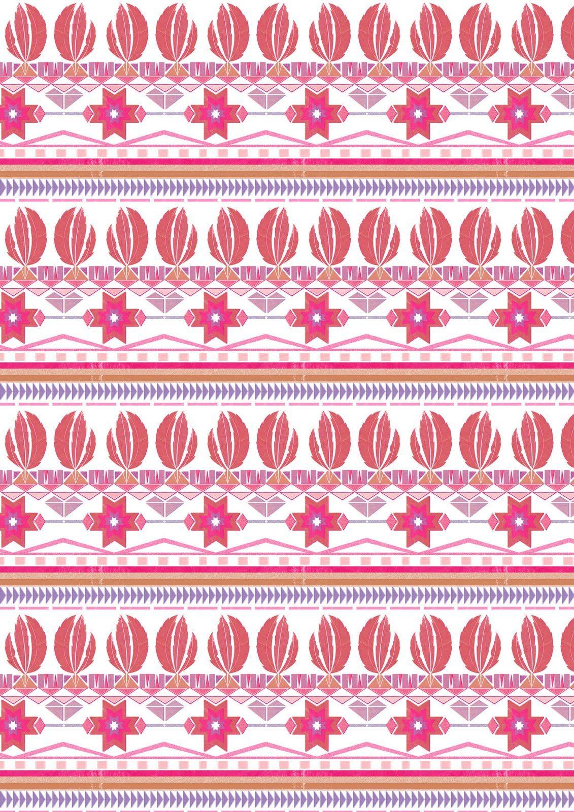 Detail Background Garskin Tribal Pink Nomer 9