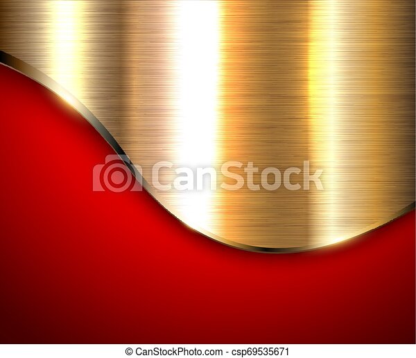 Detail Background Gold Red Nomer 27