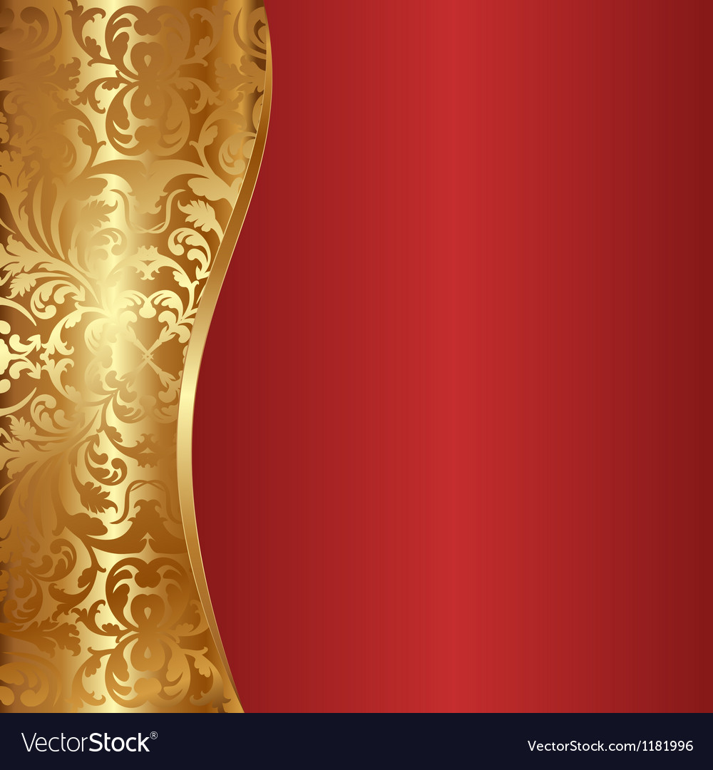 Detail Background Gold Red Nomer 6