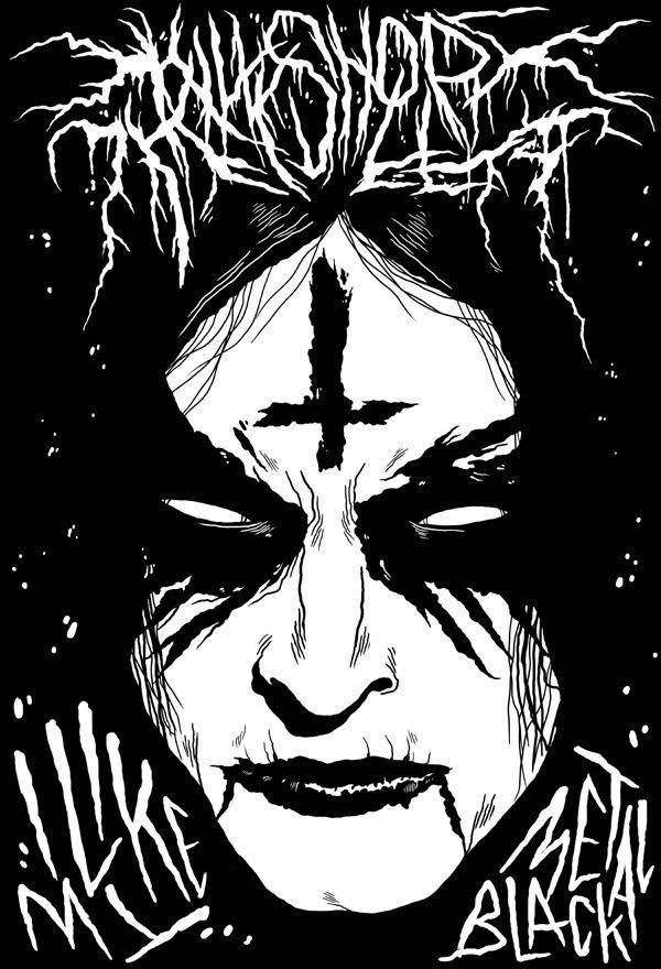 Detail Background Gothic Black Metal Nomer 22