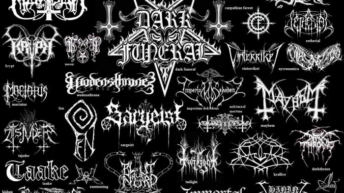 Detail Background Gothic Black Metal Nomer 55