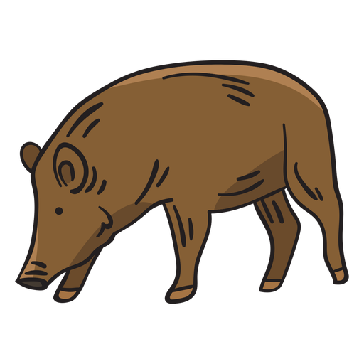 Detail Brown Pig Nomer 9
