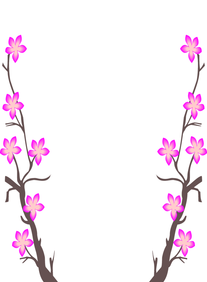 Detail Flower Side Design Border Nomer 8