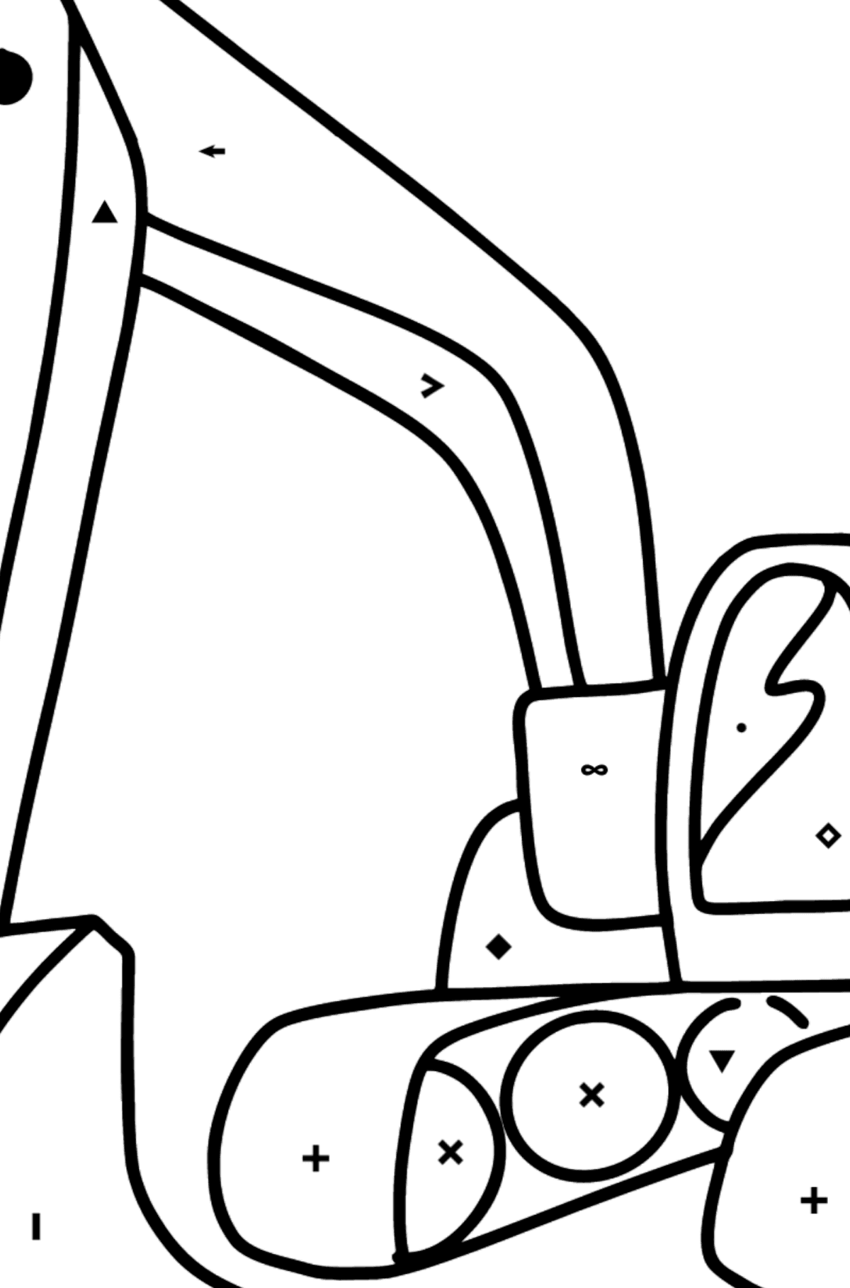 Detail Malvorlage Bagger Nomer 3