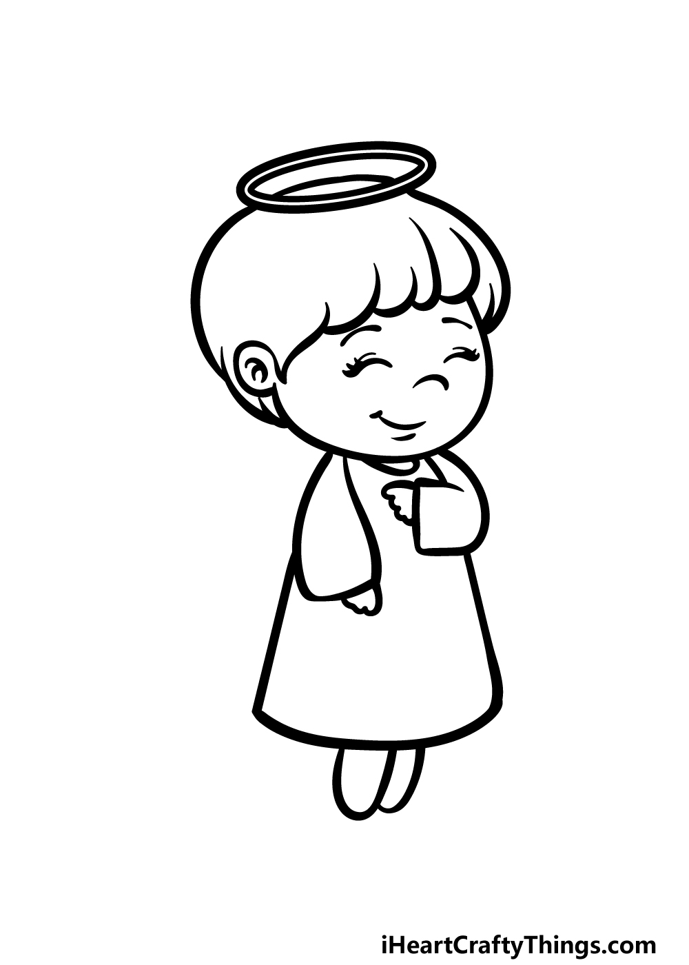 Detail Praying Drawing Reference Nomer 18