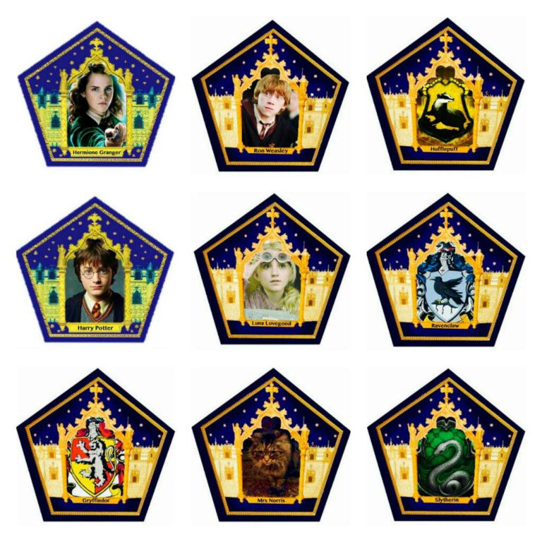 Detail Chocolate Frog Cards Printable Nomer 14