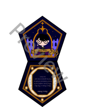 Detail Chocolate Frog Cards Printable Nomer 7