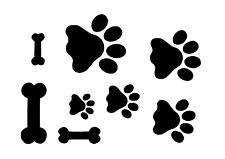 Detail Schablone Hundepfote Nomer 20