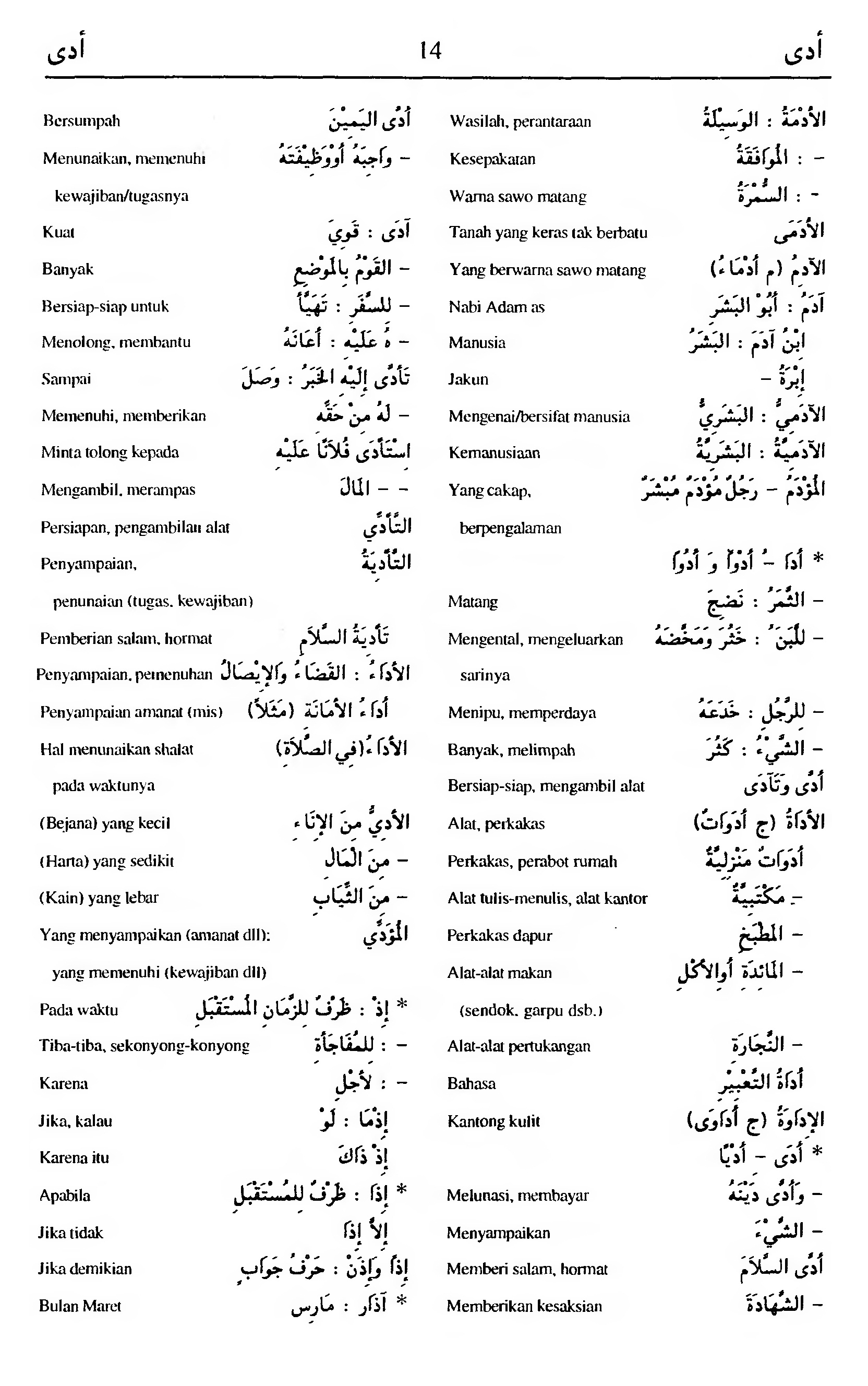 Detail Bahasa Arab Garpu Nomer 28