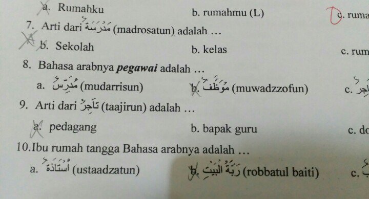 Detail Bahasa Arab Ibu Rumah Tangga Nomer 34