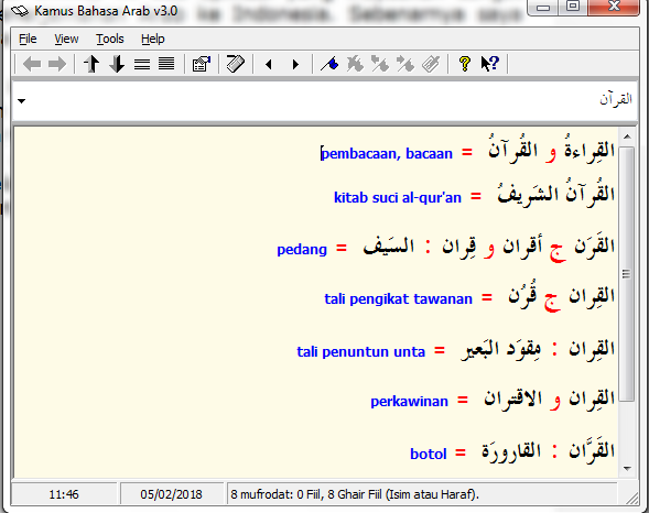 Detail Bahasa Arab Pedang Nomer 28