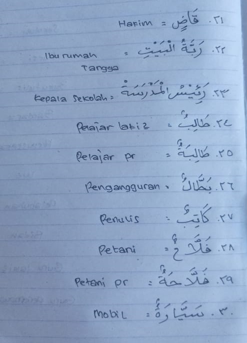 Detail Bahasa Arab Pekerjaan Rumah Nomer 17