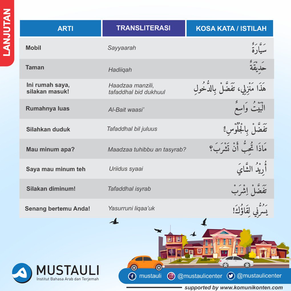 Detail Bahasa Arab Rumah Saya Nomer 40