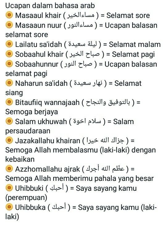 Bahasa Arab Selamat Malam - KibrisPDR