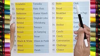 Detail Bahasa Inggris A Sampai Z Nomer 12