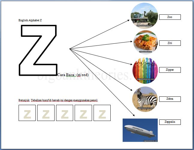 Detail Bahasa Inggris A Sampai Z Nomer 14