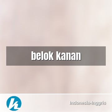 Detail Bahasa Inggris Belok Nomer 34