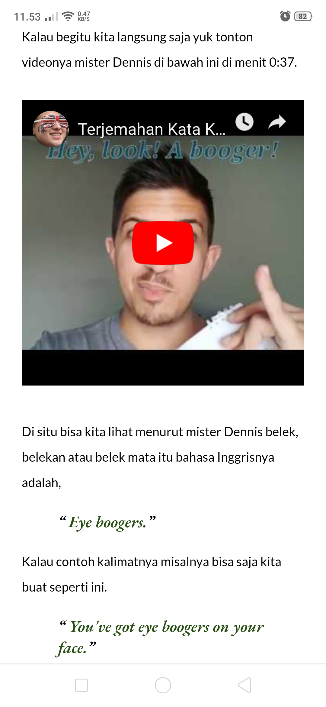 Detail Bahasa Inggris Dahi Nomer 15