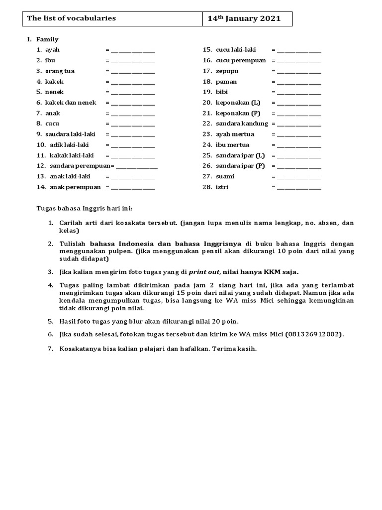 Detail Bahasa Inggris Ibu Mertua Nomer 39