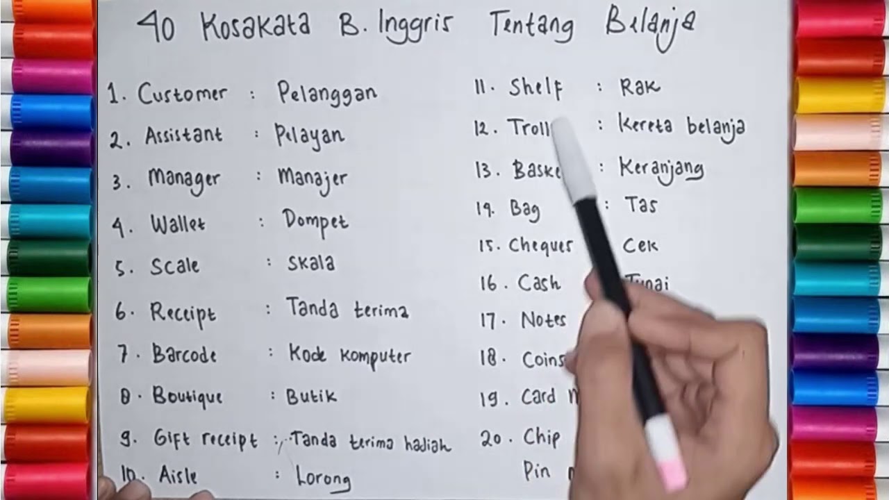 Detail Bahasa Inggris Keranjang Belanja Nomer 4