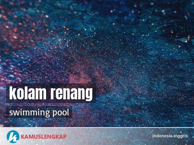 Detail Bahasa Inggris Kolam Nomer 3