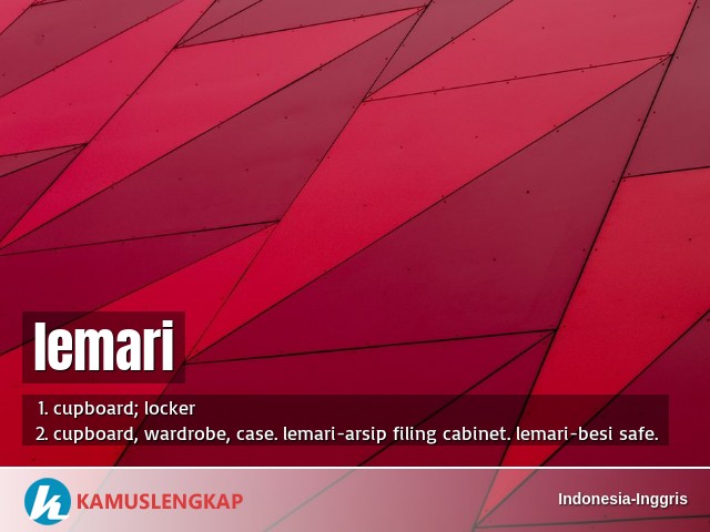 Detail Bahasa Inggris Lemari Adalah Nomer 19