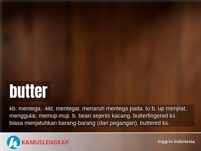 Detail Bahasa Inggris Mentega Nomer 19