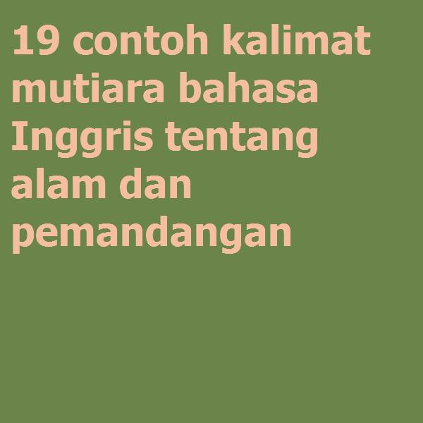 Detail Bahasa Inggris Pemandangan Alam Nomer 53